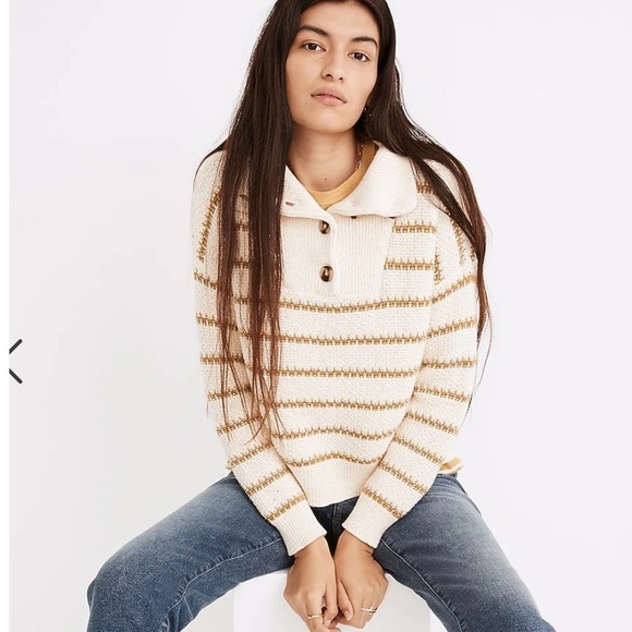 Madewell Sweaters - MADEWELL CANBY COLLARED SWEATER